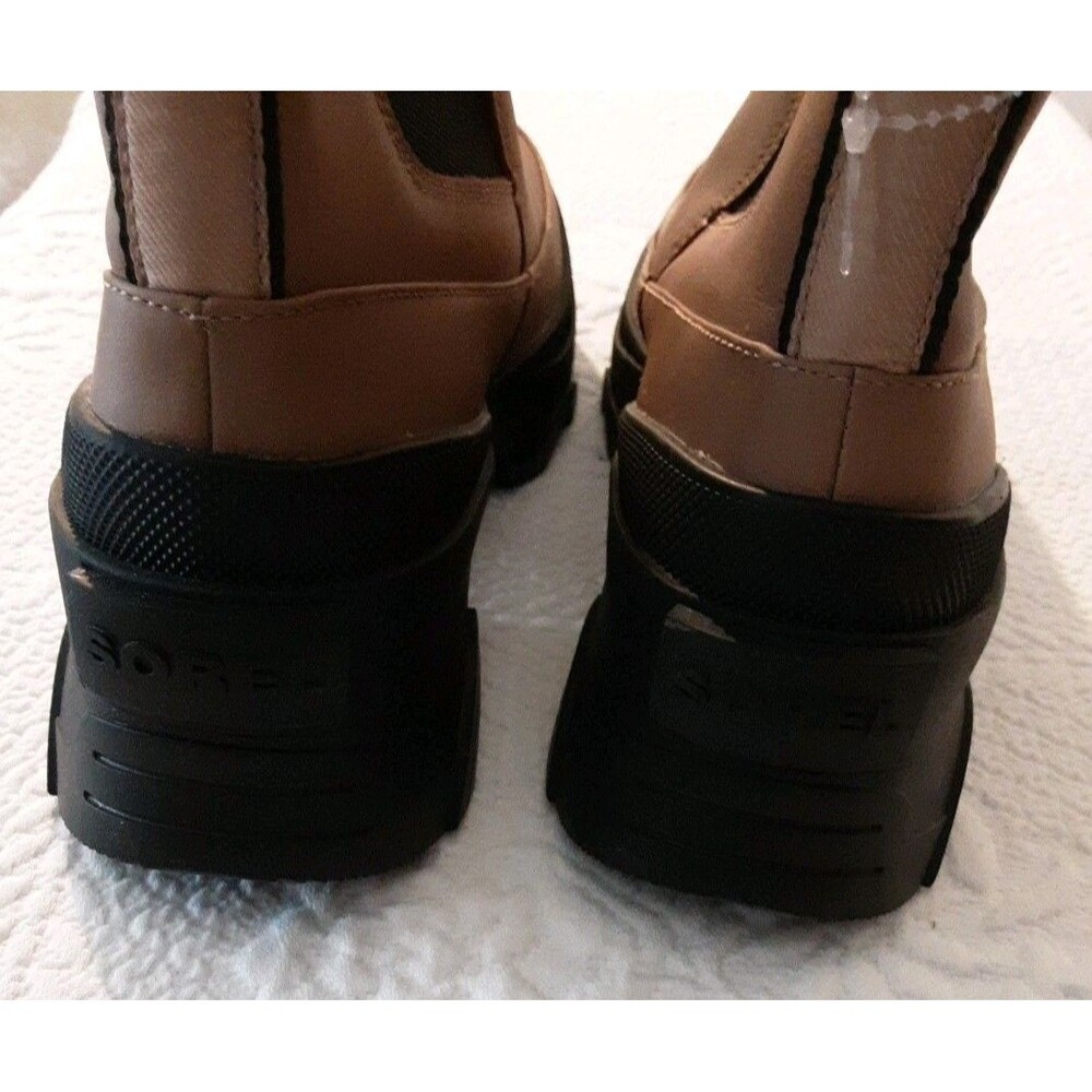 Sorel Brex Waterproof Chelsea Boot Waterproof  Tawny Buff Tan/Black Sz 7.5 * - Picture 5 of 6